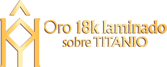 Oro 18k laminado sobre Titanio